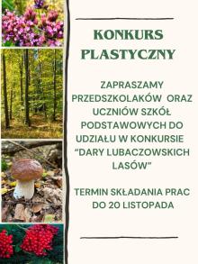Konkurs plastyczny "Dary lubaczowskich lasów"