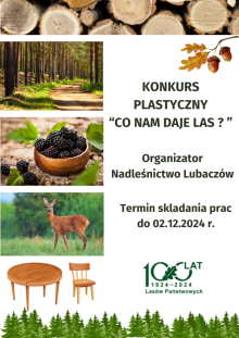 "Co nam daje las?" - konkurs plastyczny