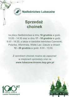 Rusza sprzedaż choinek!